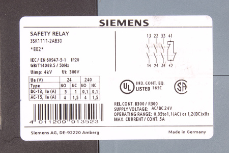 3SK1111-1AB30 SIEMENS SIRIUS SAUGOS RELĖ