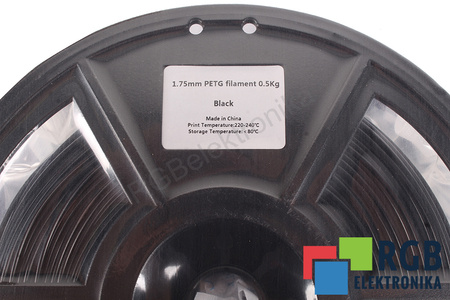 1,75MM PETG FILAMENT 0.5KG BLACK FLASHFORGE