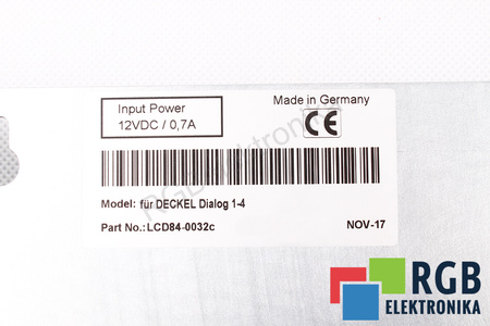 DECKEL CONTOUR 1-3 DECKEL DIALOG 1-4 PAKAITALAS SKIRTAS CRT MONITORIAUS LCD EKRANAS