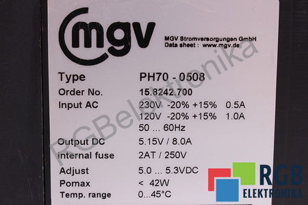 PH70-0508 MGV 15.8242.700