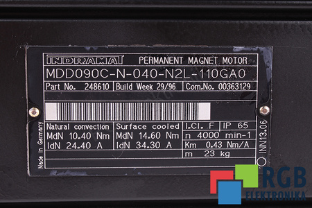 MDD090C-N-040-N2L-110GA0 INDRAMAT R911248610