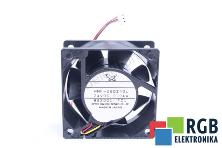 MMF-06D24DL-FC1 MELCO TECHNOREX 60X60X25MM, 24V, 0.04A VENTILIATORIUS