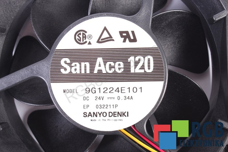 9G1224E101 SANYO DENKI 120X120X38MM, 24V, 0.34A VENTILIATORIUS