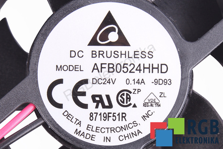AFB0524HHD DELTA DC BRUSCHLESS 50X50X20MM 24V, 0.14A VENTILIATORIUS