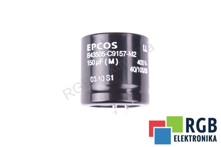 KONDENSATORIUS B43505-C9157-M2 EPCOS 150UF, 400V KONDENSATORIUS