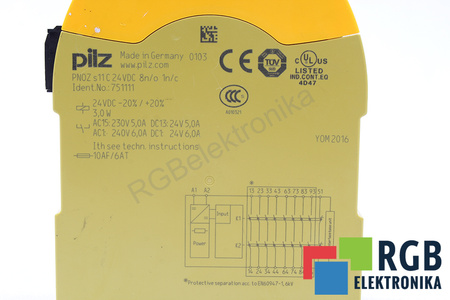 PNOZS11C PILZ 751111 SAUGOS RELĖ