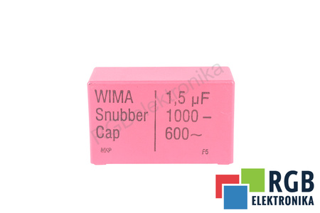 KONDENSATORIUS 1.5UF WIMA 1000VDC, 600VAC, SNUBBER, CAP