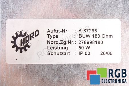 BUW180OHM NORD STABDYMO VARŽA