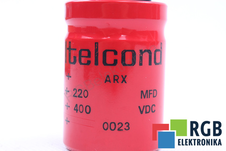 KONDENSATORIUS 220UF 400VDC ITELCOND ARX KONDENSATORIUS