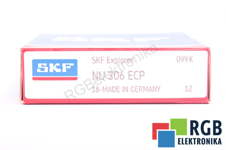 NU306ECP SKF 12000RPM, 11000RPM, 30X72X19 58.5KN, 48KN RITININIS GUOLIS