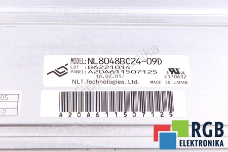NL8048BC24-09D NLT TECHNOLOGIES LCD MATRICA