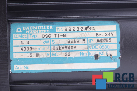 DSG71-M BAUMÜLLER BR.24V