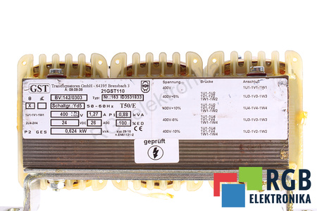 142/0303 GST NR.163 ID3531833 26GST110 TRANSFORMATORIUS