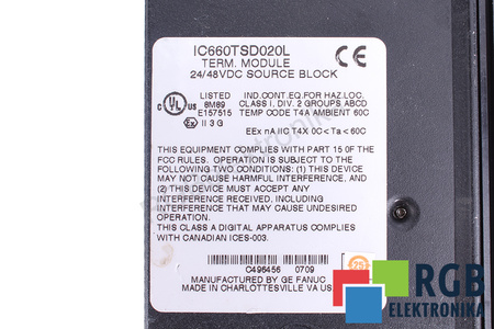 IC660TSD020L FANUC