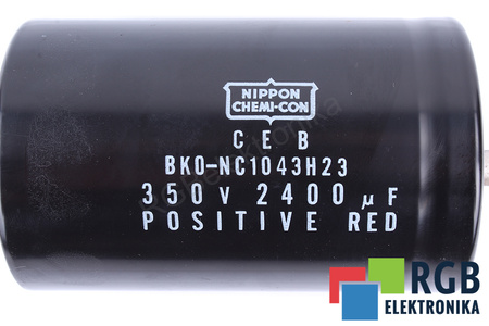 KONDENSATORIUS BK0-NC1043H23 NIPPON 2400UF, 350V KONDENSATORIUS