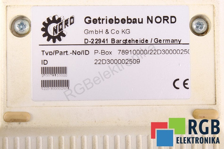 P-BOX NORD 22D300002509 VALDYMO IR VALDYMO PULTAS