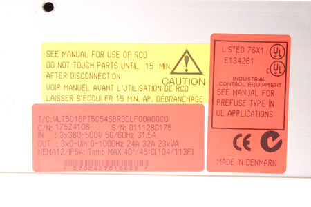VLT5016PT5C54SBR3DLF00A00C0 DANFOSS 175Z4106