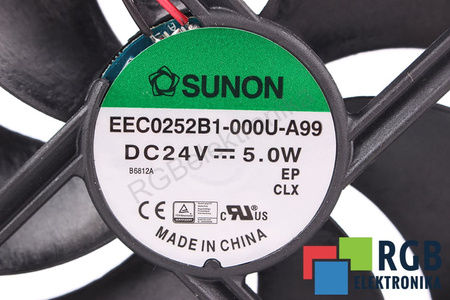 EEC0252B1-000U-A99 SUNON 120X120X25MM, 24V VENTILIATORIUS