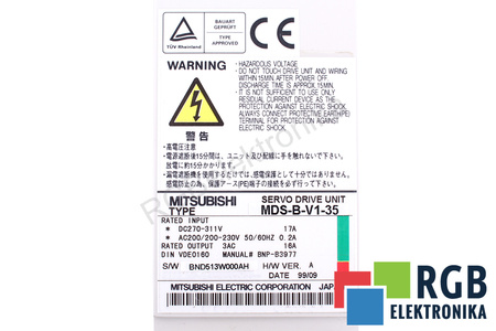 MDS-B-V1-35 MITSUBISHI ELECTRIC SERVO DRIVE UNIT