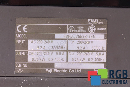FVR0.75E9S-7ES FUJI ELECTRIC