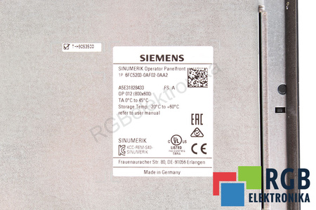 6FC5203-0AF02-0AA2 SIEMENS VERSION A
