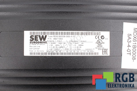 MDX61B0008-5A3-4-0T SEW EURODRIVE 08277354 MOVIDRIVE