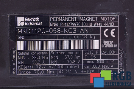 MKD112C-058-KG3-AN BOSCH REXROTH R911279970