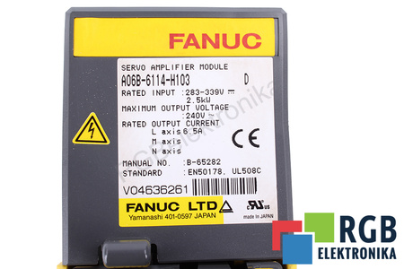 A06B-6114-H103 FANUC SERVO AMPLIFIER MODULE
