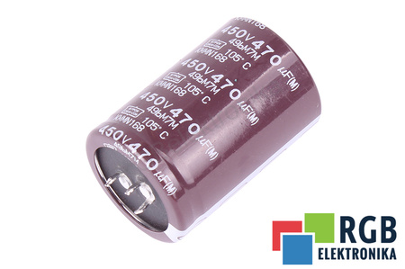 KONDENSATORIUS KMMN168 NIPPON 470UF, 450V