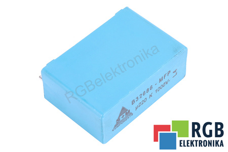 KONDENSATORIUS B32686-MFP S+M 0.220UF, 1000VDC