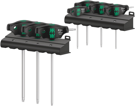 05023452001 WERA 467/7 TORX HF SET 1 T-FORMOS ATSUKTUVŲ RINKINYS TORX VARŽTAMS SU LAIKYMO FUNKCIJA, 7 DALIŲ