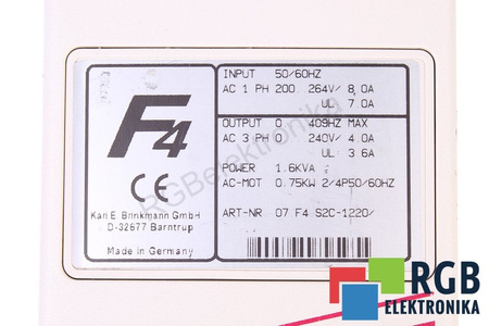 07.F4.S2C-1220 KEB COMBIVERT