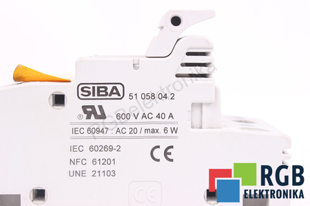 SAUGIKLIS 5105804.2 SIBA 690VAC, 40A