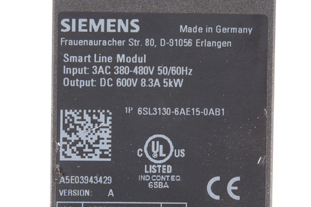 6SL3130-6AE15-0AB1 SIEMENS SINAMICS S120 SMART LINE
