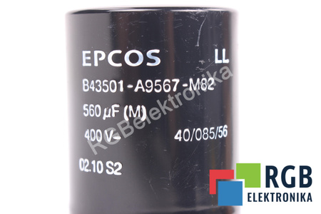 KONDENSATORIUS B43501-A9567-M82 EPCOS 560UF, 400VDC