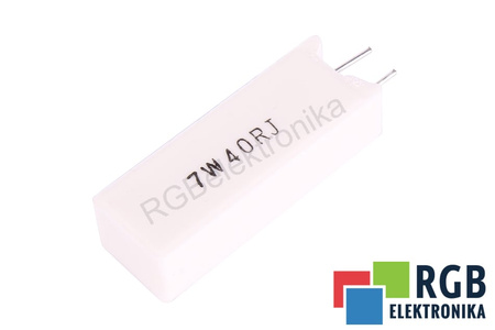 ATSPARUMAS RES-40-OHM-7W-12-9-38 40OHM