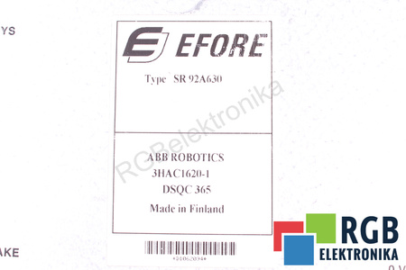 SR92A630 EFORE DSQC365 3HAC1620-1 ABB