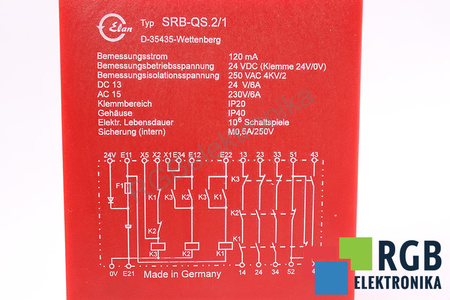 SRB-QS.2/1 ELAN SAUGOS RELĖ
