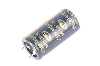 KONDENSATORIUS 330UF 400V SANWHA KONDENSATORIUS