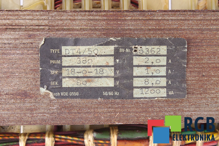 DT4/50 HELDT&ROSSI TRANSFORMATORIUS