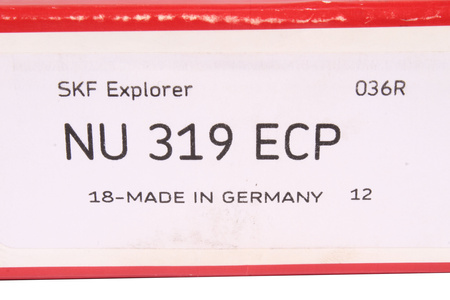NU319ECP SKF 4300RPM, 3600RPM, 95MM, 200MM, 45MM, 390KN, 390KN RITININIS GUOLIS