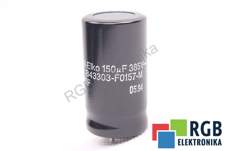 KONDENSATORIUS B43303-F0157-M SIEMENS 150UF, 385VDC