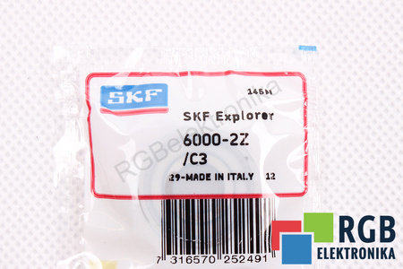 6000-2Z/C3 SKF 67000RPM, 34000RPM, 10X26X8 4.75KN, 1.96KN GUOLIS