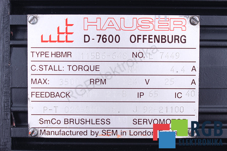 HBMR115B6-64S HAUSER