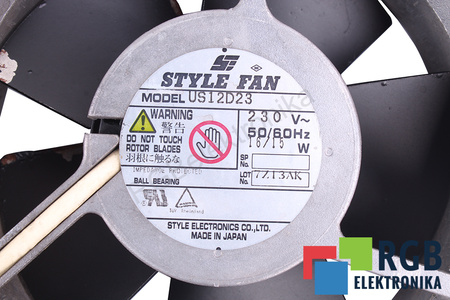 US12D23 STYLE ELECTRONICS 230V VENTILIATORIUS