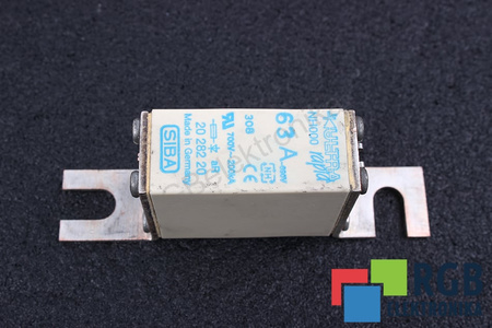 SAUGIKLIS 2028220 SIBA ULTRA RAPID NH000 63A, 690VAC, 200KA