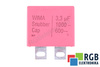 KONDENSATORIUS 3.3UF 1000VDC 600VAC WIMA SNUBBER MKP