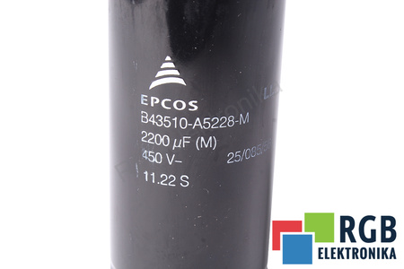 KONDENSATORIUS B43510-A5228-M EPCOS 2200UF, 450V KONDENSATORIUS