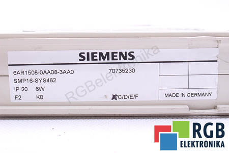 6AR1508-0AA08-3AA0 SIEMENS VERSION B SMP16-SYS462