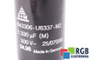 KONDENSATORIUS B43306-U6337-M2 S+M 25/070/56 330UF, 500VDC KONDENSATORIUS